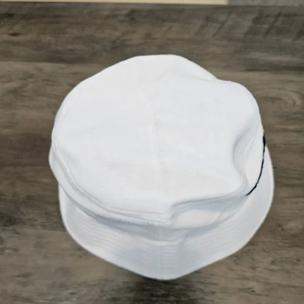 Vintage Michigan Wolverines Bucket Hat 90s White Black Go Blue Soft Fleece UM